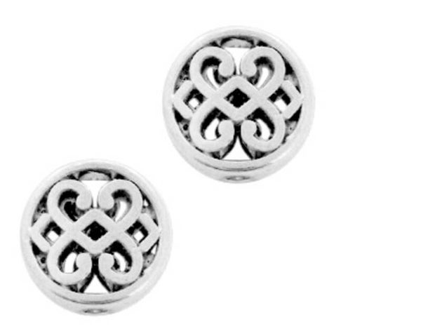 Metaal kralen DQ bloem rond 11mm Antiek zilver (nikkelvrij)