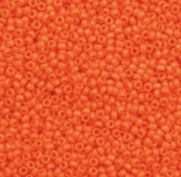 Miyuki Rocailles 15/0 opaque orange 15-406