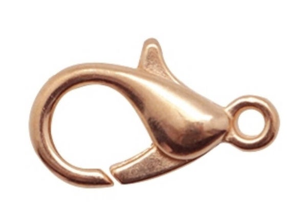 DQ metalen karabijn slot 10mm Rosé goud (nikkelvrij)