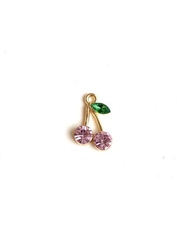 Bedel / hanger kers Roze - Goud