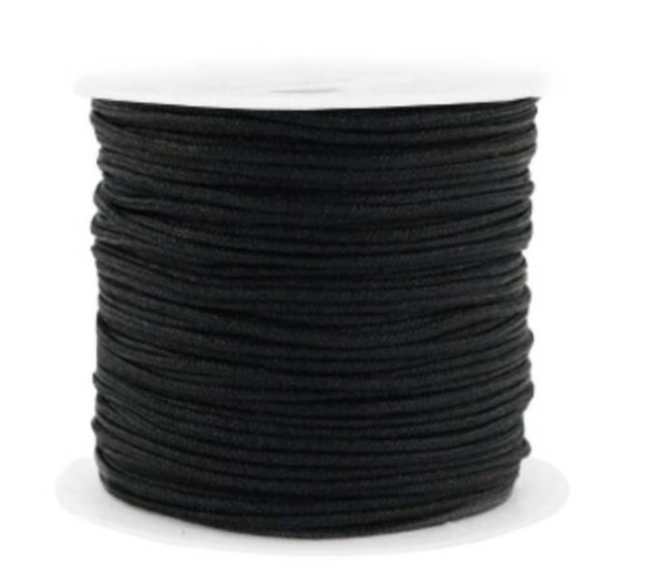 Macramé draad 1.5mm Black