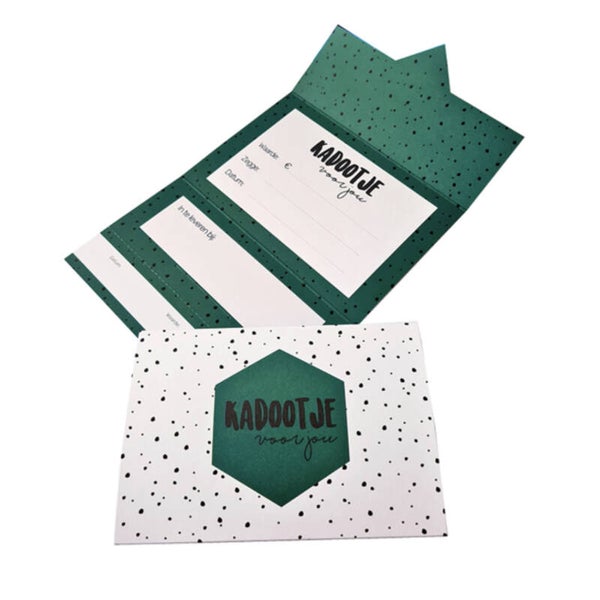 Cadeaubon kadootje voor jou green