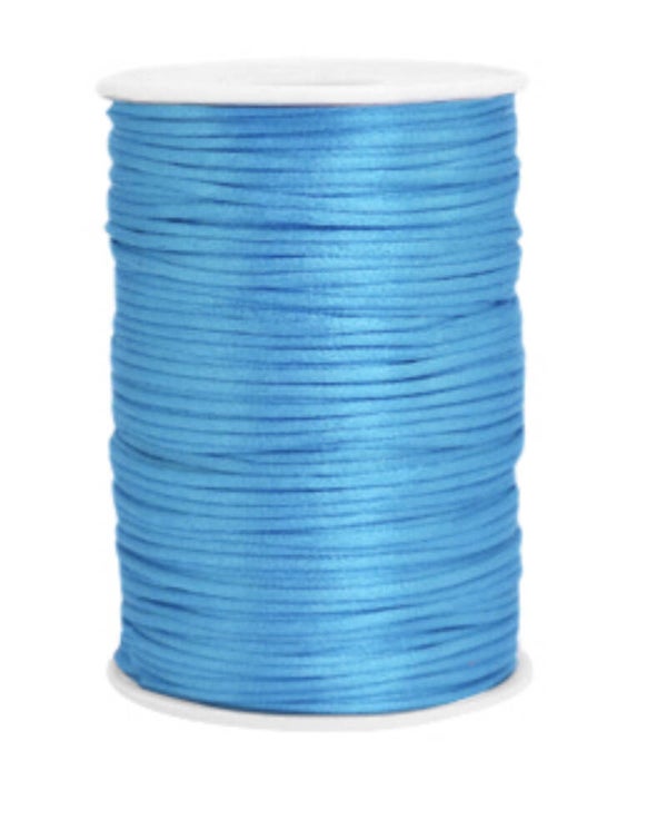 Satijn koord 2,5mm Deep Sky Blue