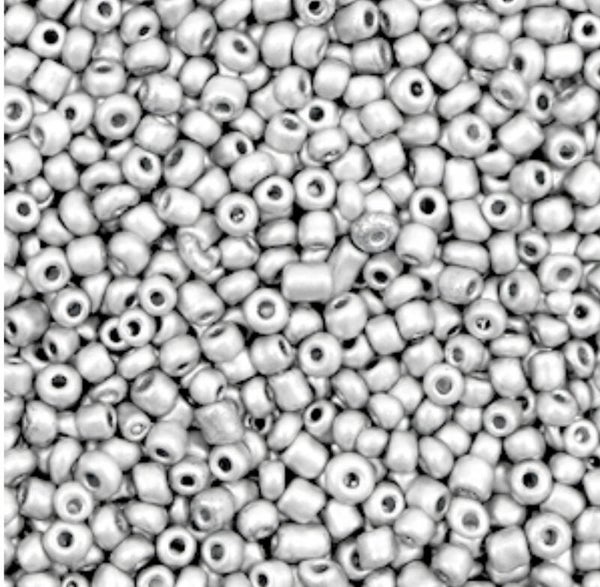 Rocailles 12/0 2mm aluminum silver