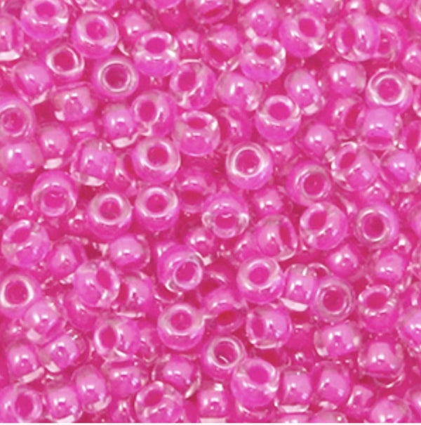 Miyuki rocailles 8/0 3mm luminous pink lila 8-4302