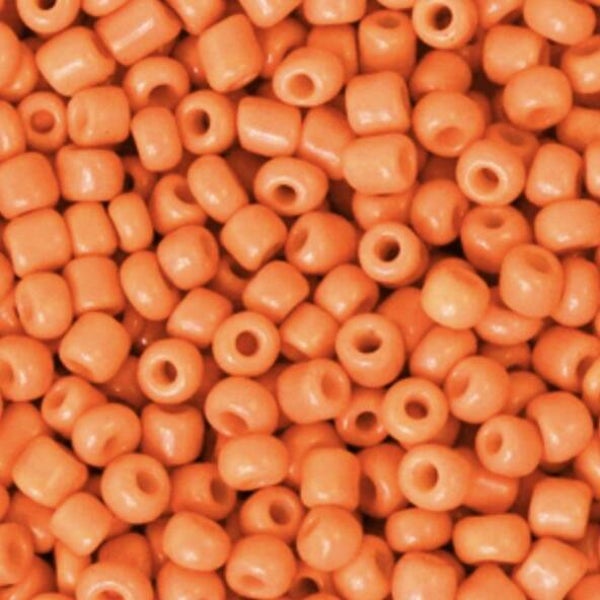 Rocailles 8/0 (3mm) Flame orange
