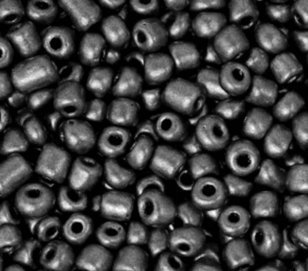 Rocailles 8/0 3mm Anthracite metallic