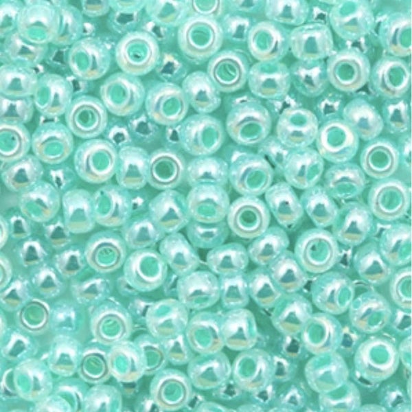 Miyuki rocailles 8/0 3mm ceylon aqua green