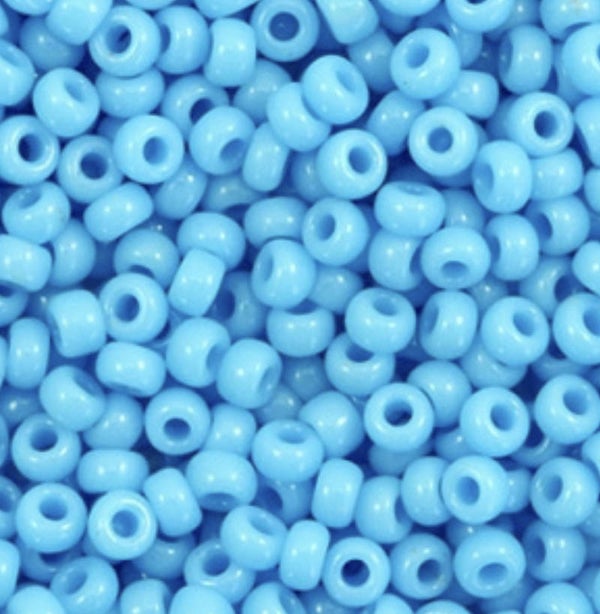 Miyuki rocailles 8/0 3mm Opaque turquoise blue 8-413