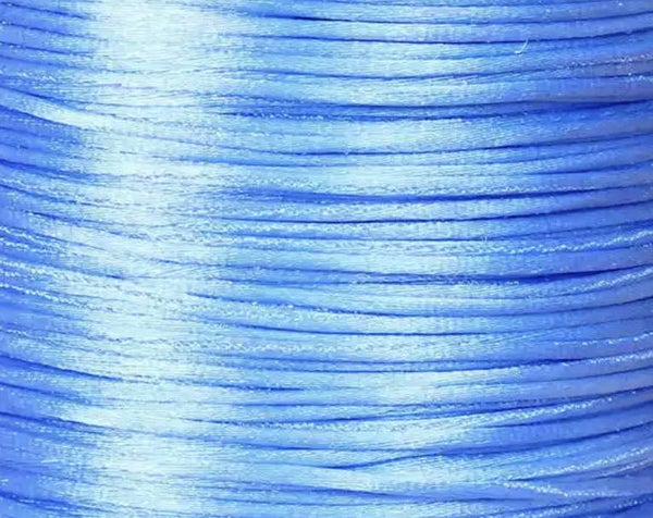 Macrame satijnkoord 1mm sky blue