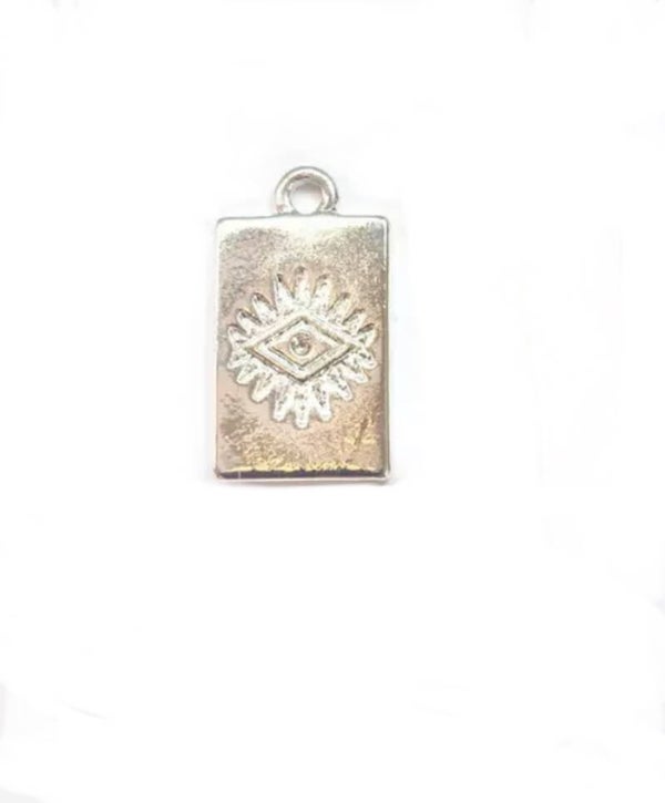Eye tag metaal zilver