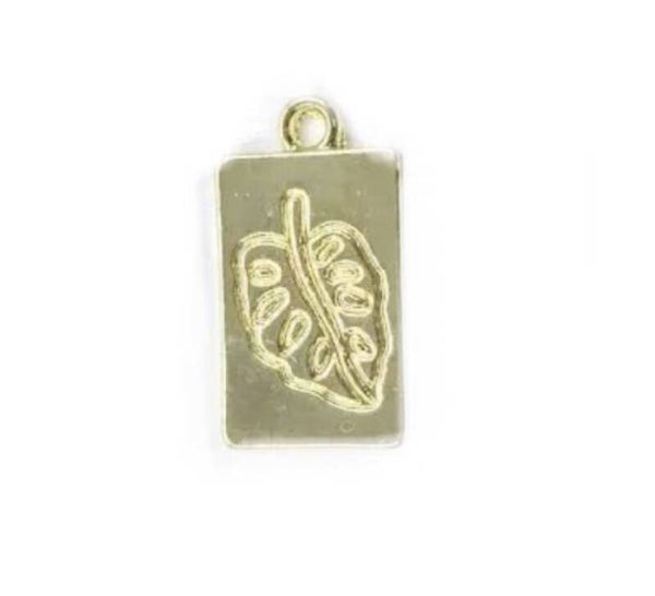 Bedel / Tag monstera goud.
