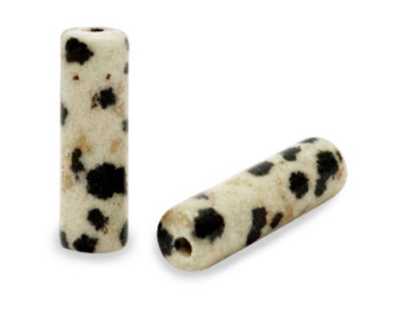 Natuursteen kralen tube 13x4 Greige jaspis