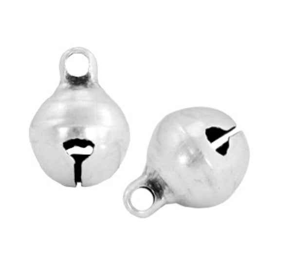 DQ Bedel / hanger Belletje zilver 6mm