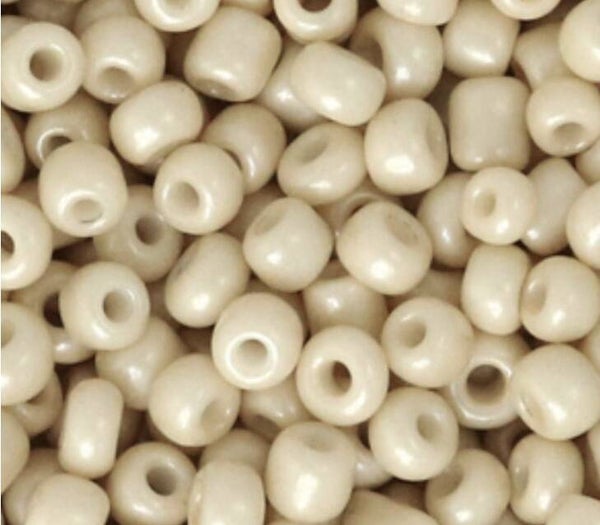 Rocailles 6/0 4 mm vanilla beige