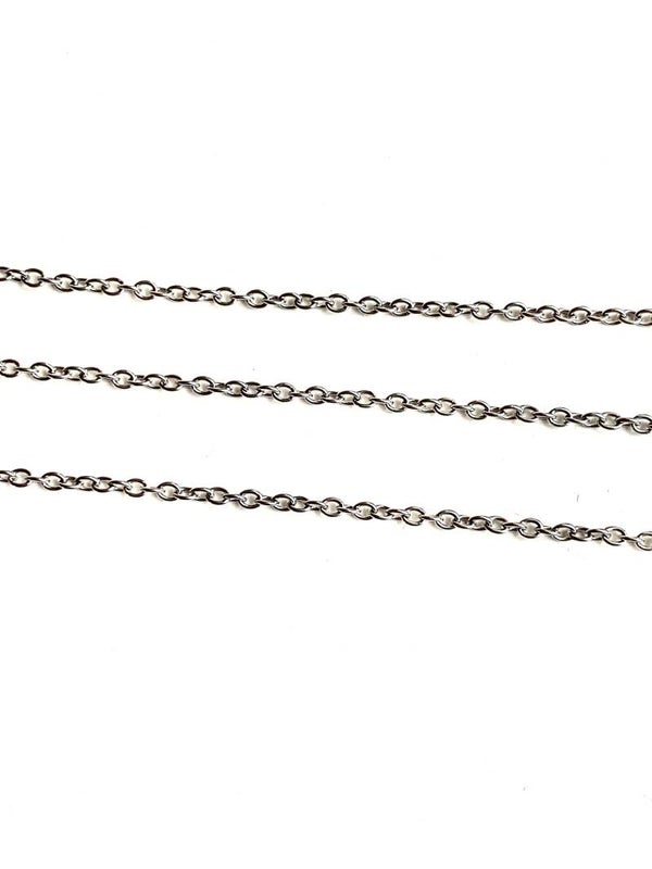 Stainless steel jasseron zilver 2mm