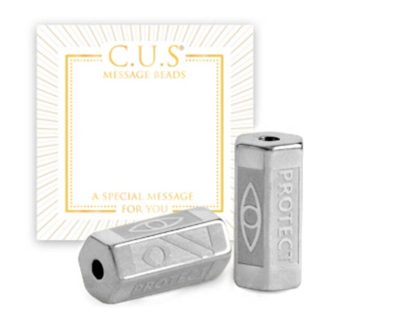 C.U.S. Message beads protect Zilver