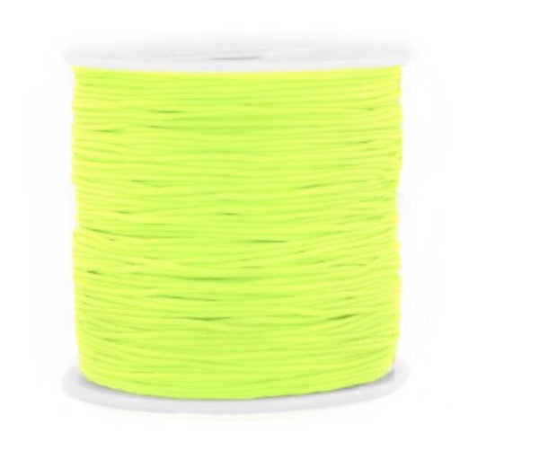 Macramé draad 0.8mm Neon yellow.