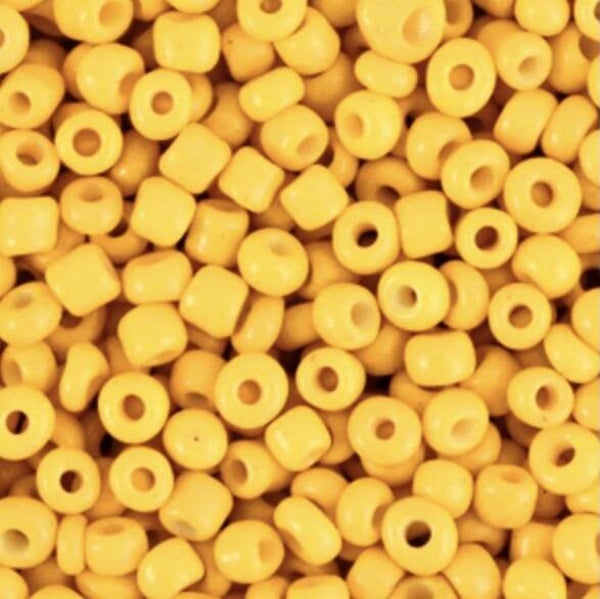 Rocailles 8/0 (3mm) Freesia yellow