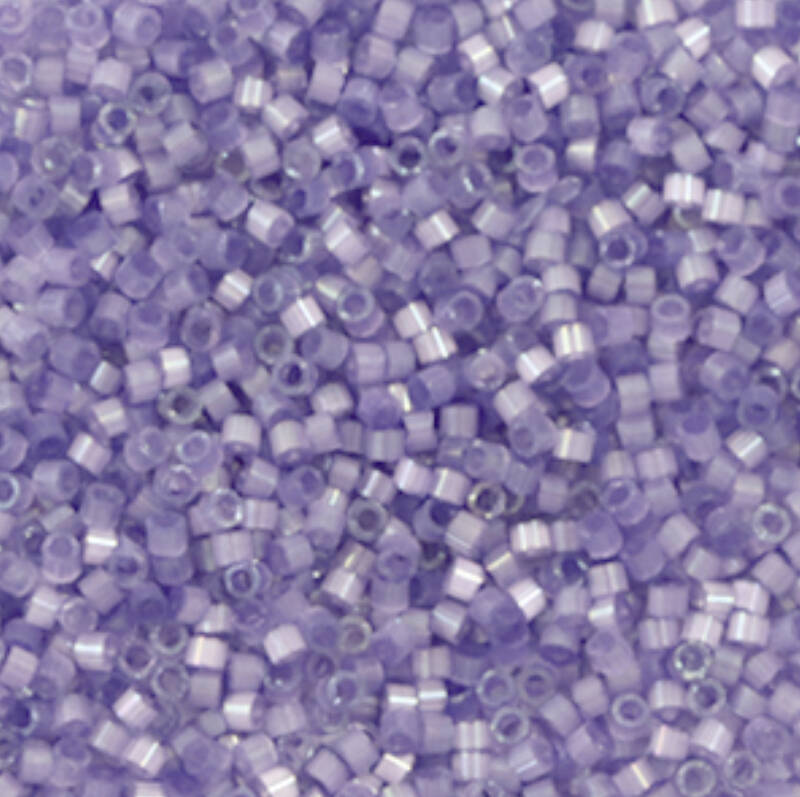 Miyuki Delica’s 11/0 Silk satin Dyed lilac DB - 1809
