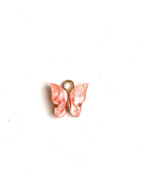 Bedel / hanger Butterfly coral pink