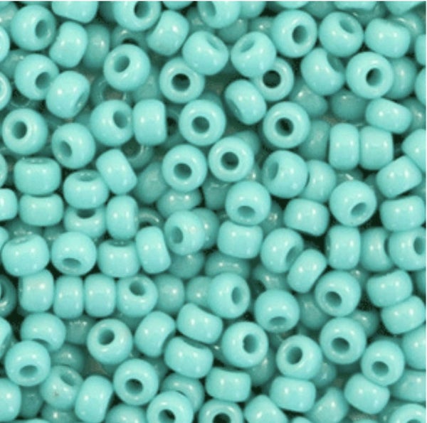 Miyuki rocailles 8/0 3mm Opaque turquoise green 8-412