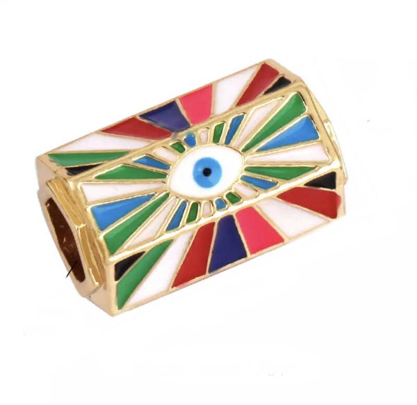 Message Beads Eye multicolor green