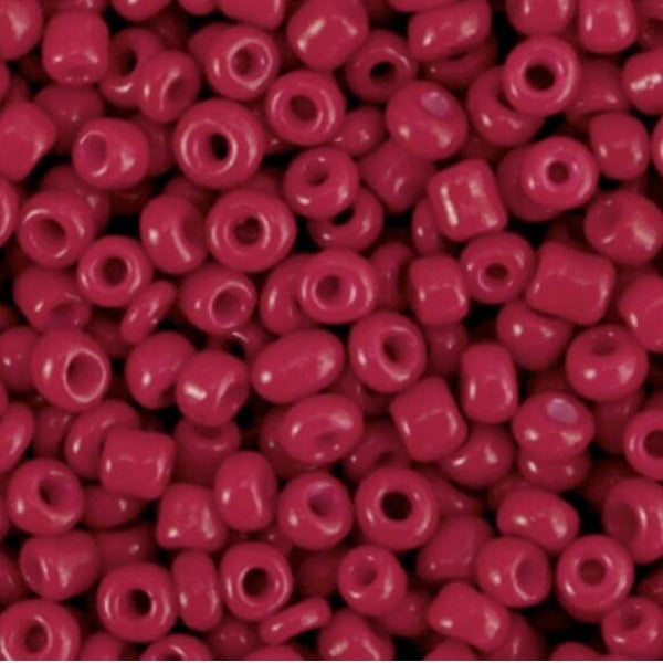 Rocailles 8/0 (3mm) Cherry red