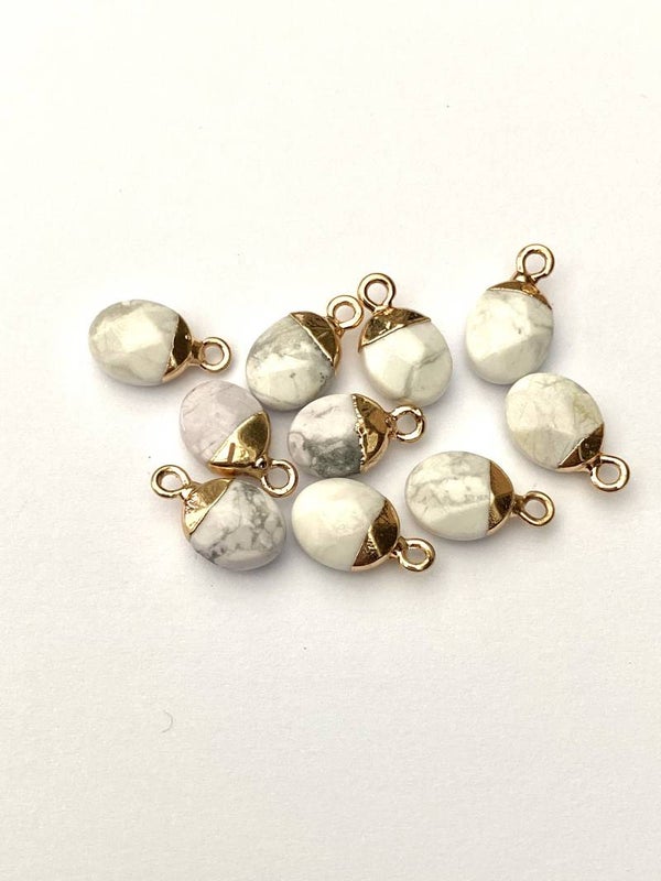 Natuursteen hanger drops marble white