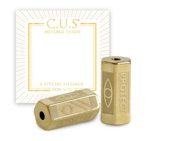 C.U.S. Message Beads Protect Gold