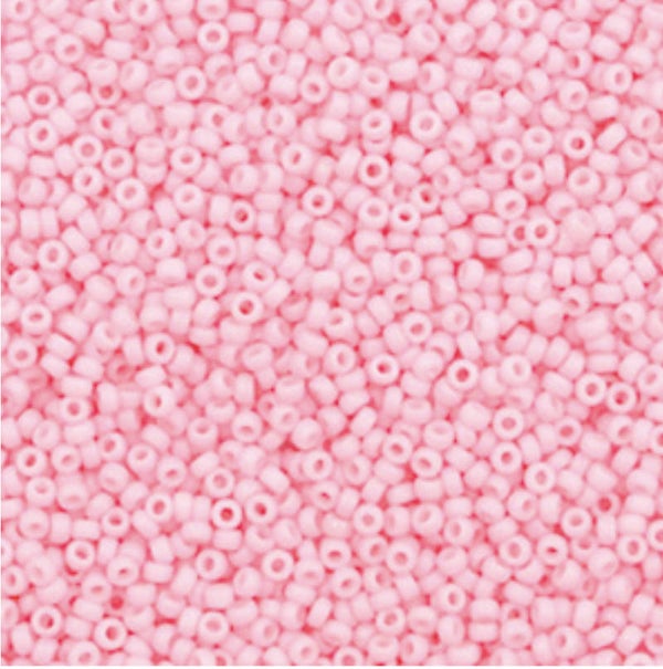 Miyuki Rocailles 15/0 duracoat opaque light carnation pink