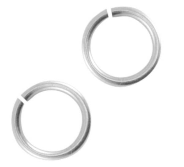 DQ metalen buigring 4.5mm Antiek zilver (nikkelvrij)