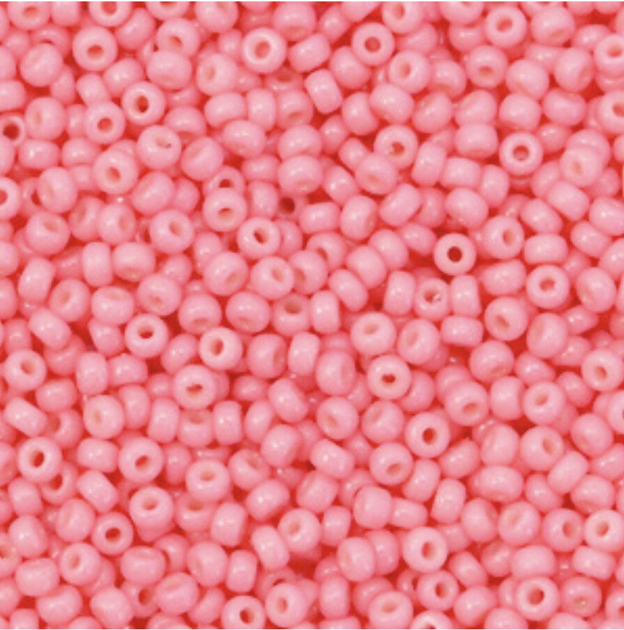 Miyuki 11/0 2mm duracoat opaque lychee pink 11-4463