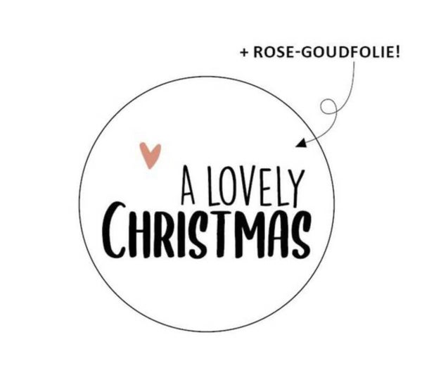 Sticker a lovely christmas 
