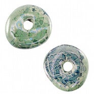 Keramiek donut mosaic brisk blue cabana green