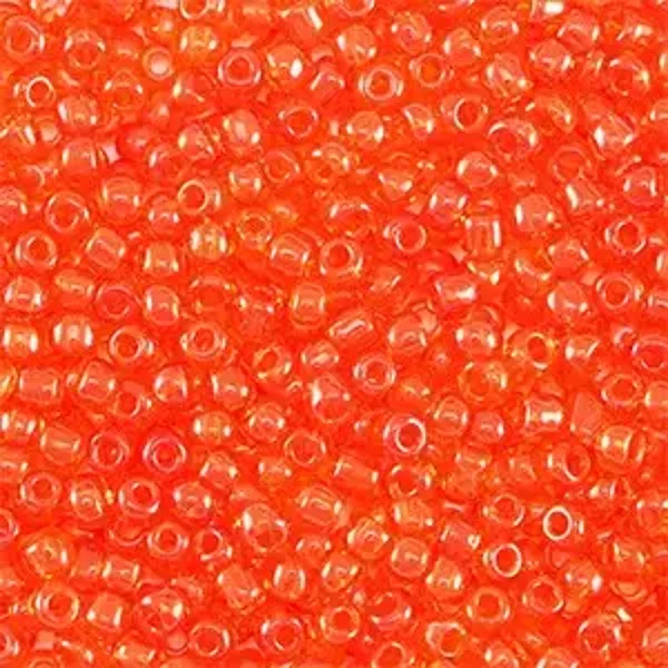 Rocailles Transparant Red 2mm
