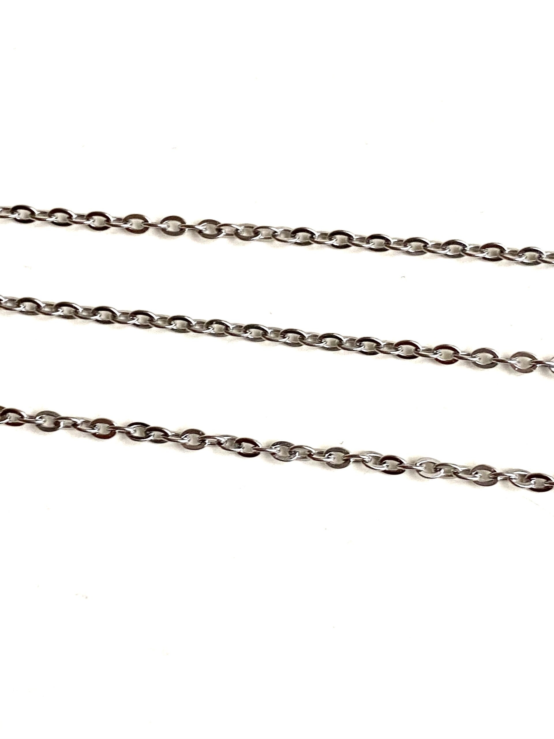 Stainless steel jasseron 2,5mm Zilver