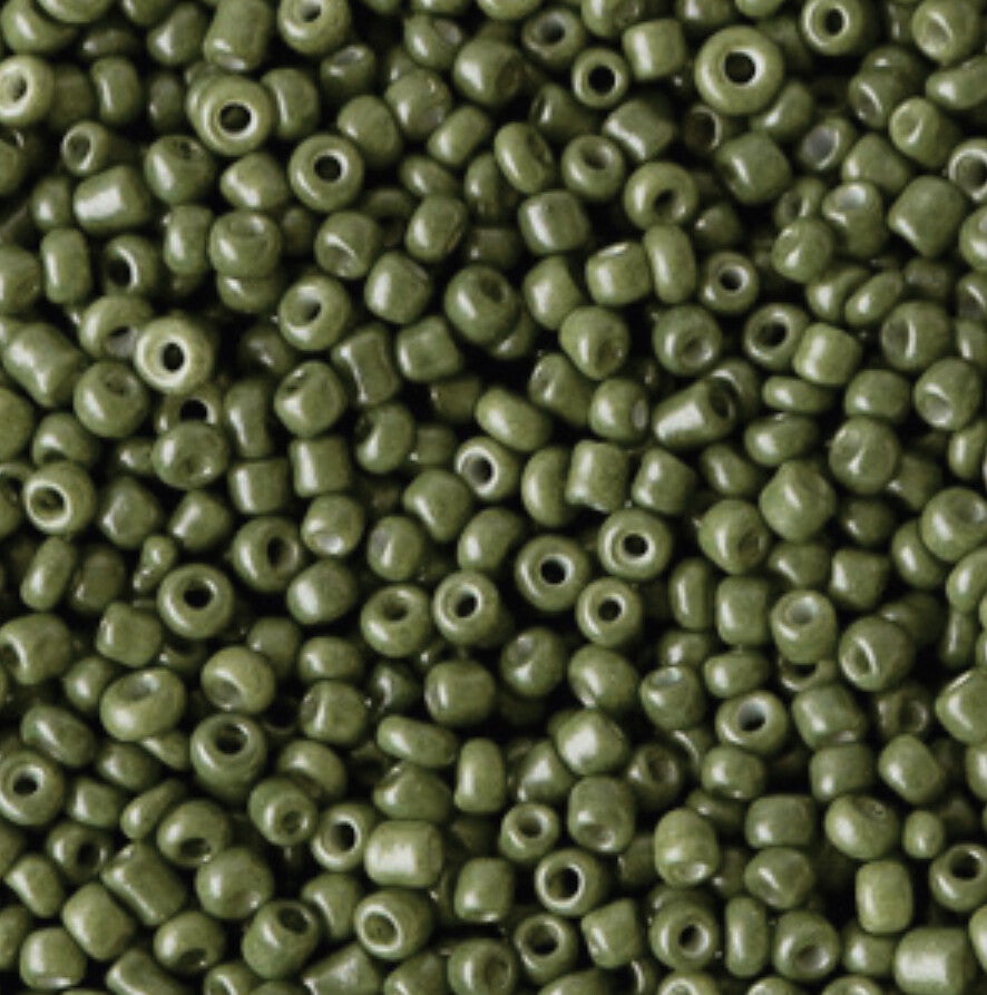 Rocailles 2mm Khaki Green