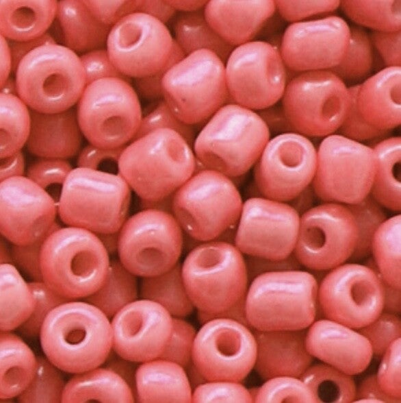 Rocailles 4mm Salmon Red.