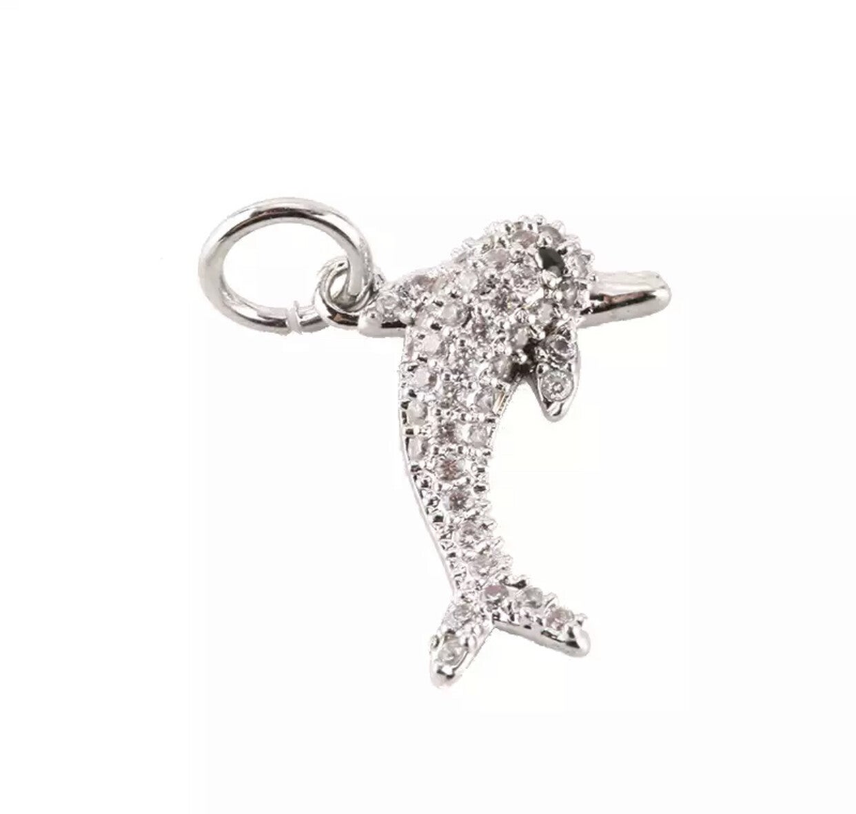 Zirkonia bedel Dolfijn Zilver