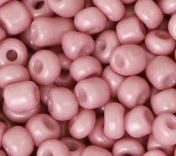 Rocailles 6/0 4mm Camelia pink