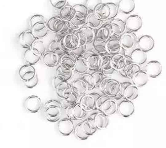 Buigringen 3 mm zilver 75 stuks