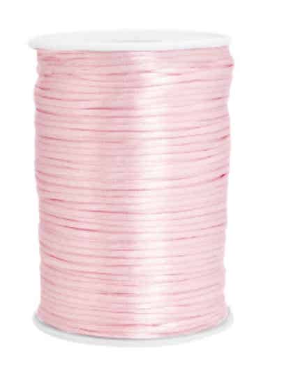 Satijn Koord 2,5mm light Rose