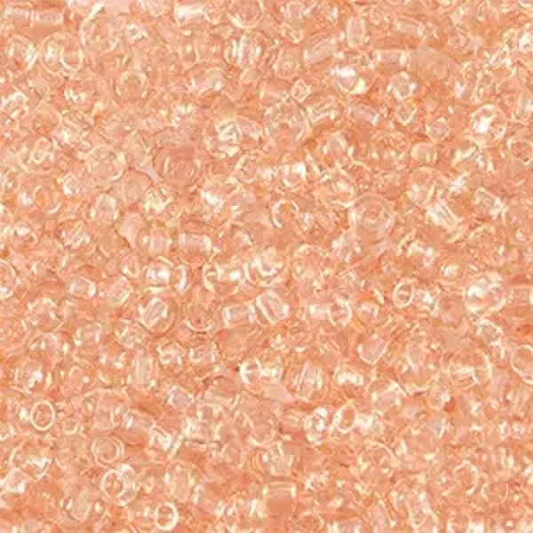 Rocailles Transparant Light peach pink 2mm