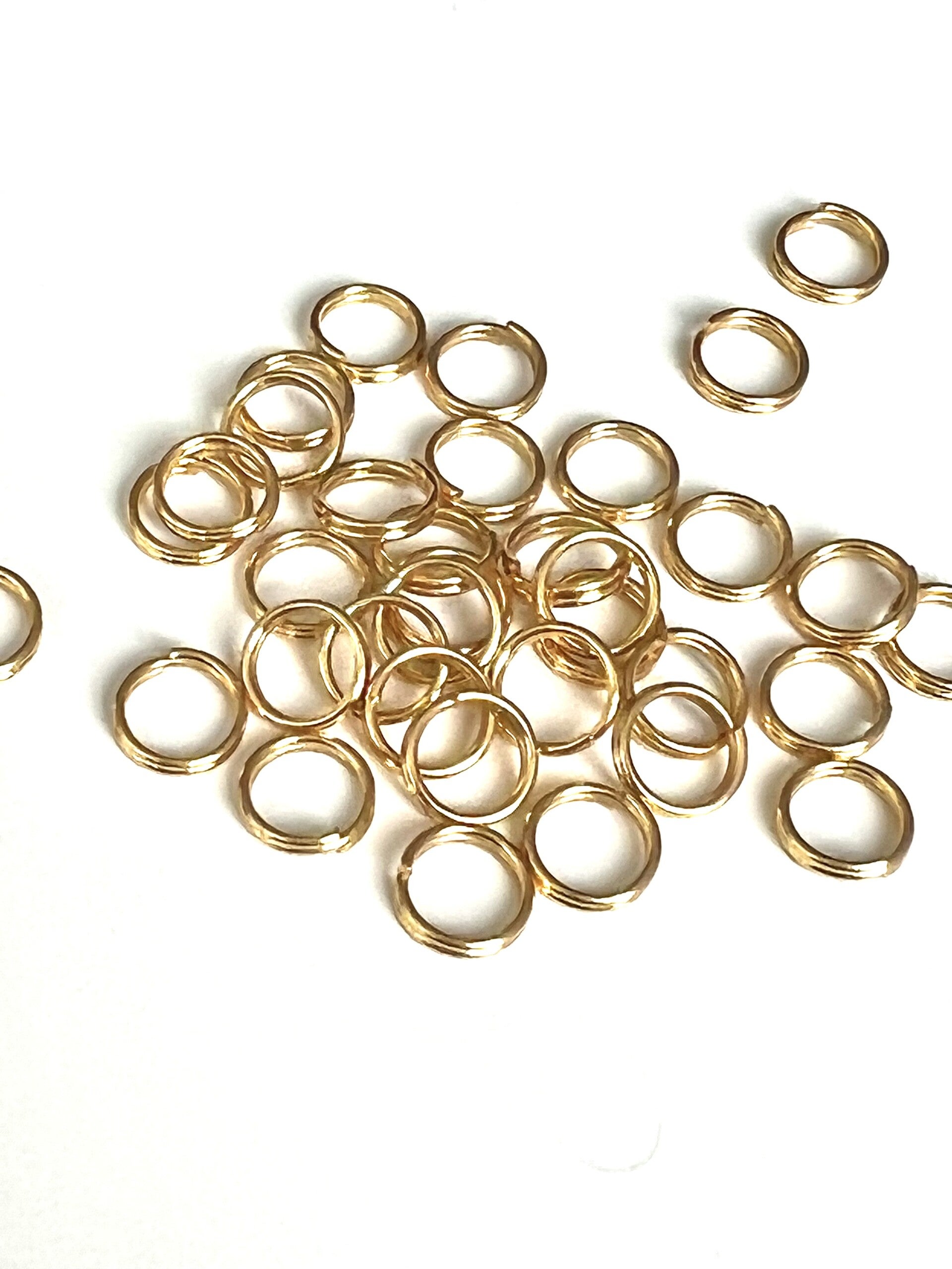 Stainless steel splitring 6mm Goud