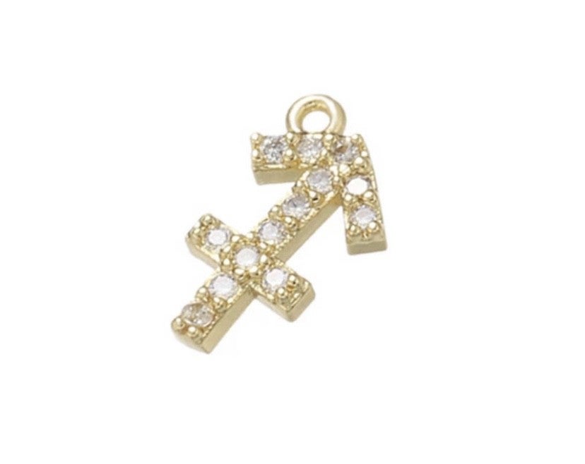 Zirkonia bedel / hanger sterrenbeeld boogschutter 