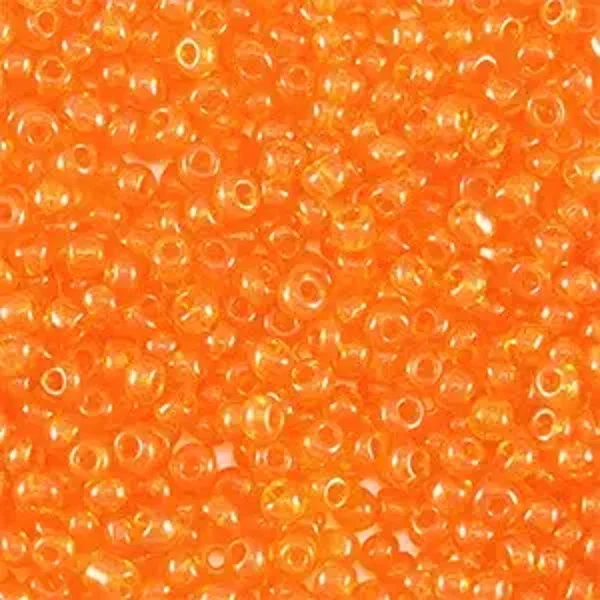 Rocailles Transparant Orange 2mm