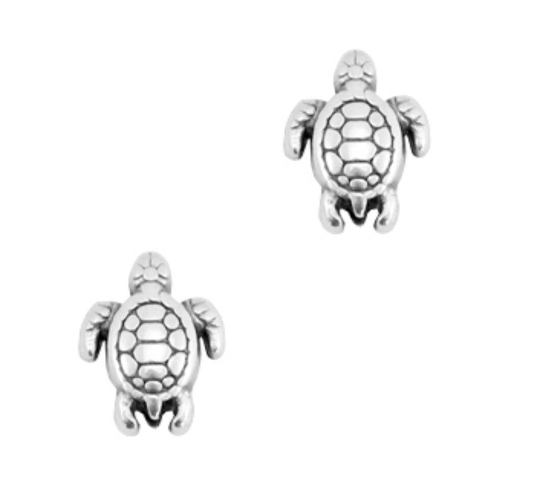 DQ metaal kraal schildpad Zilver 9x7mm