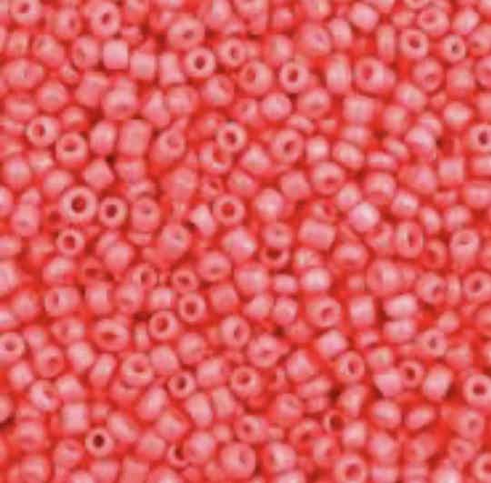 Rocailles 2mm Hot coral pink