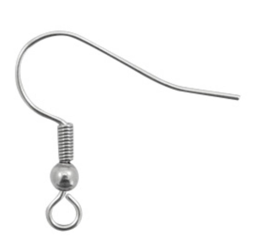 Stainless steel Roestvrij staal (RVS) oorbellen/oorhanger Antiek zilver